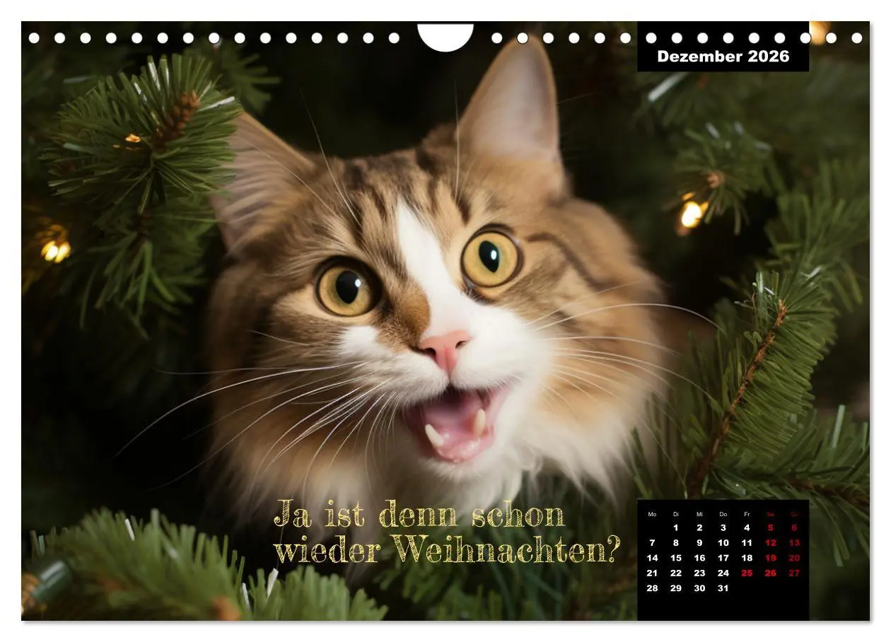 Bild: 9783457352106 | Katzen können alles, außer traurig. (Wandkalender 2026 DIN A4...