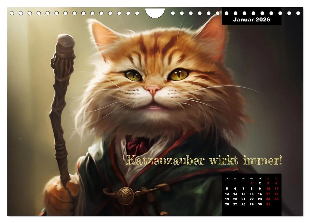 Bild: 9783457352106 | Katzen können alles, außer traurig. (Wandkalender 2026 DIN A4...