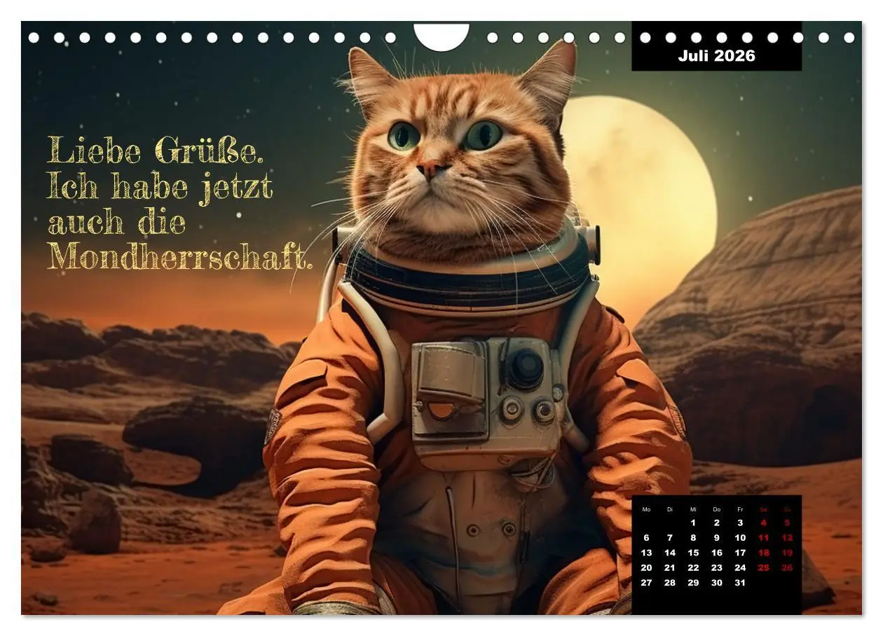 Bild: 9783457352106 | Katzen können alles, außer traurig. (Wandkalender 2026 DIN A4...