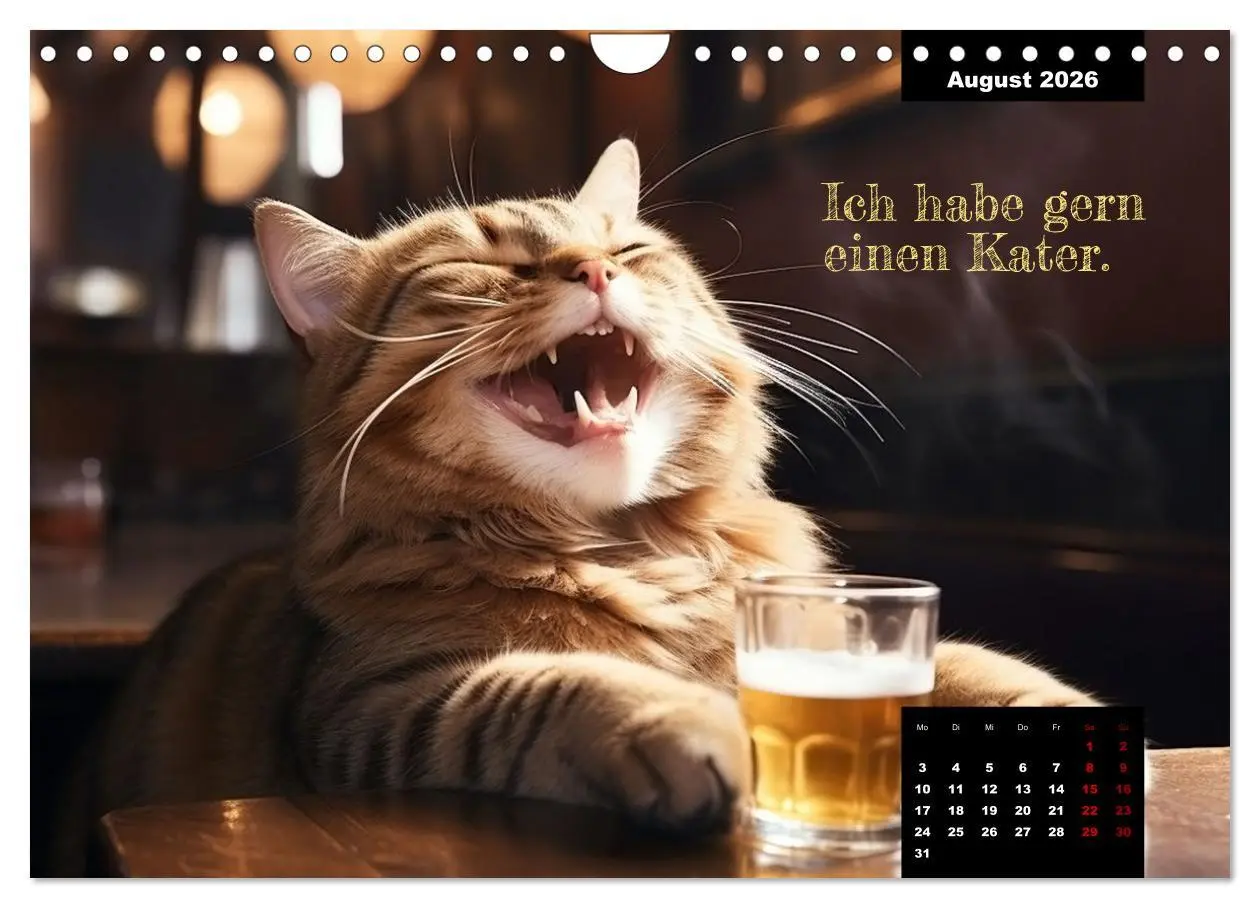 Bild: 9783457352106 | Katzen können alles, außer traurig. (Wandkalender 2026 DIN A4...