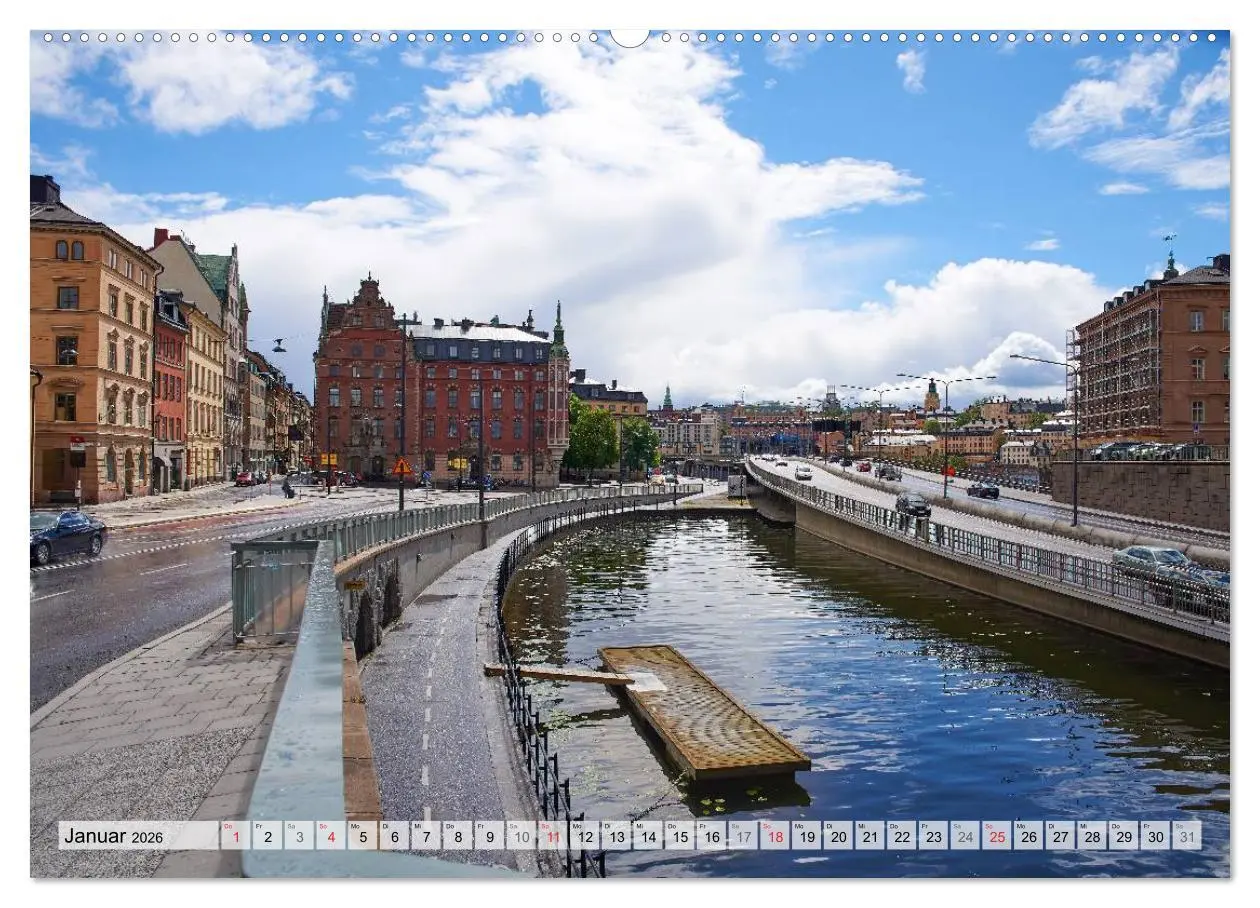 Bild: 9783457972106 | Stockholm an Mittsommer (Wandkalender 2026 DIN A2 quer), CALVENDO...