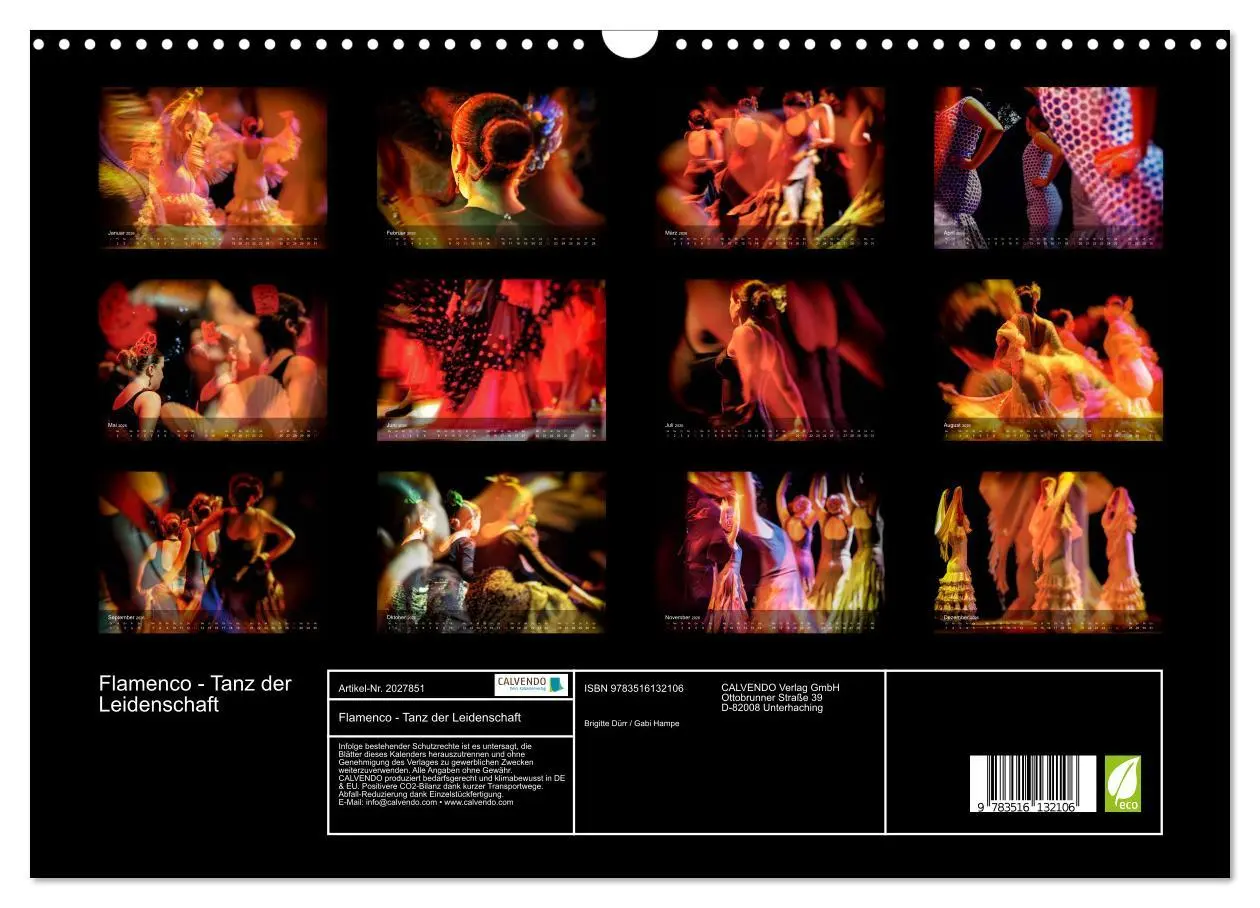 Bild: 9783516132106 | Flamenco - Tanz der Leidenschaft (Wandkalender 2026 DIN A3 quer),...