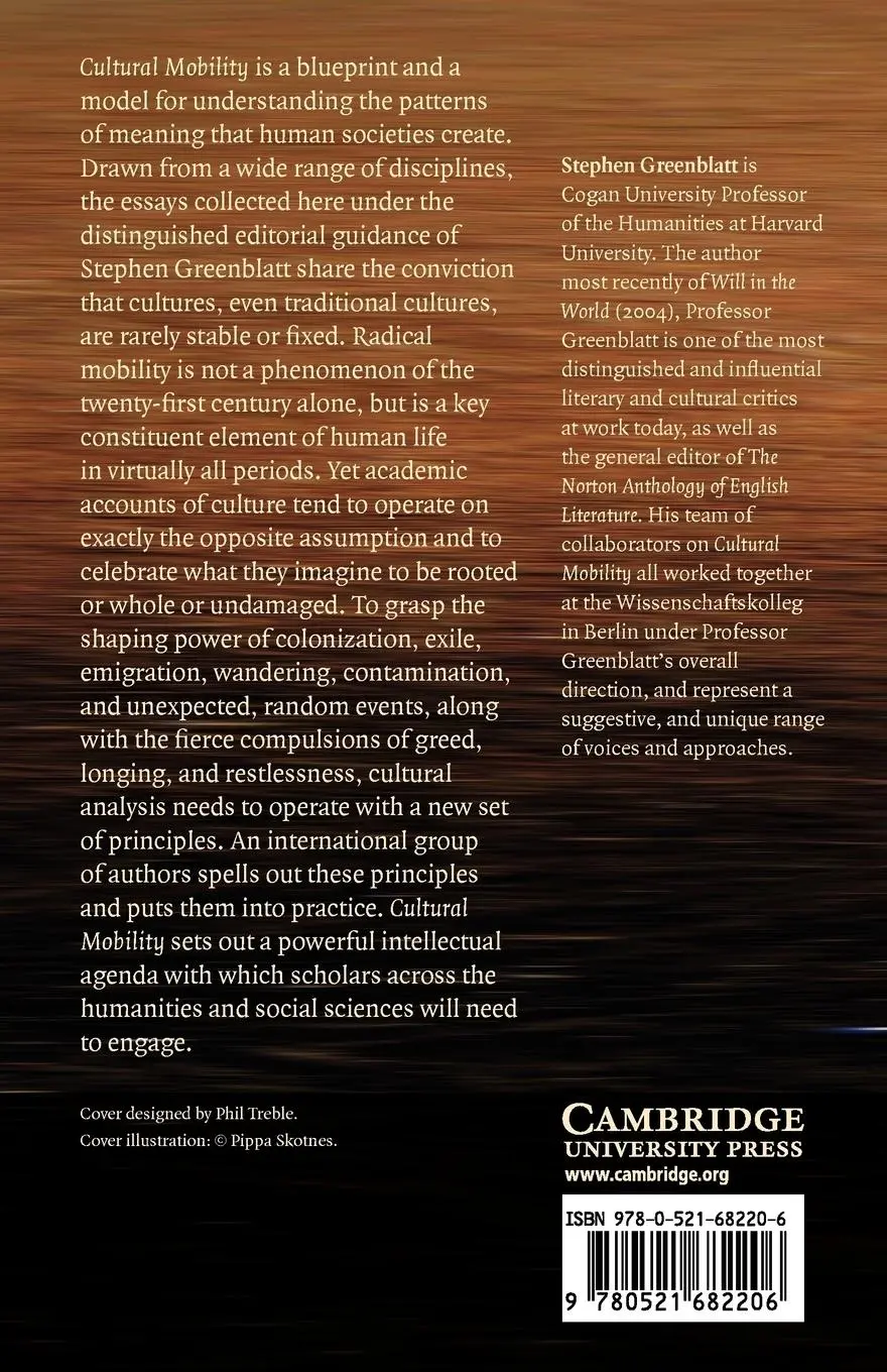 Rückseite: 9780521682206 | Cultural Mobility | A Manifesto | Stephen J. Greenblatt (u. a.) | Buch