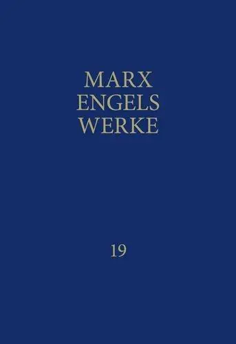 Cover: 9783320002206 | Werke 19 | März 1875 - Mai 1883 | Friedrich Engels (u. a.) | Buch