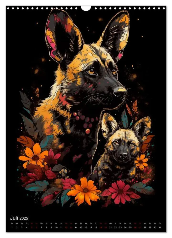 Bild: 9783435872206 | Afrikanische Tierfamilien (Wandkalender 2025 DIN A3 hoch), CALVENDO...