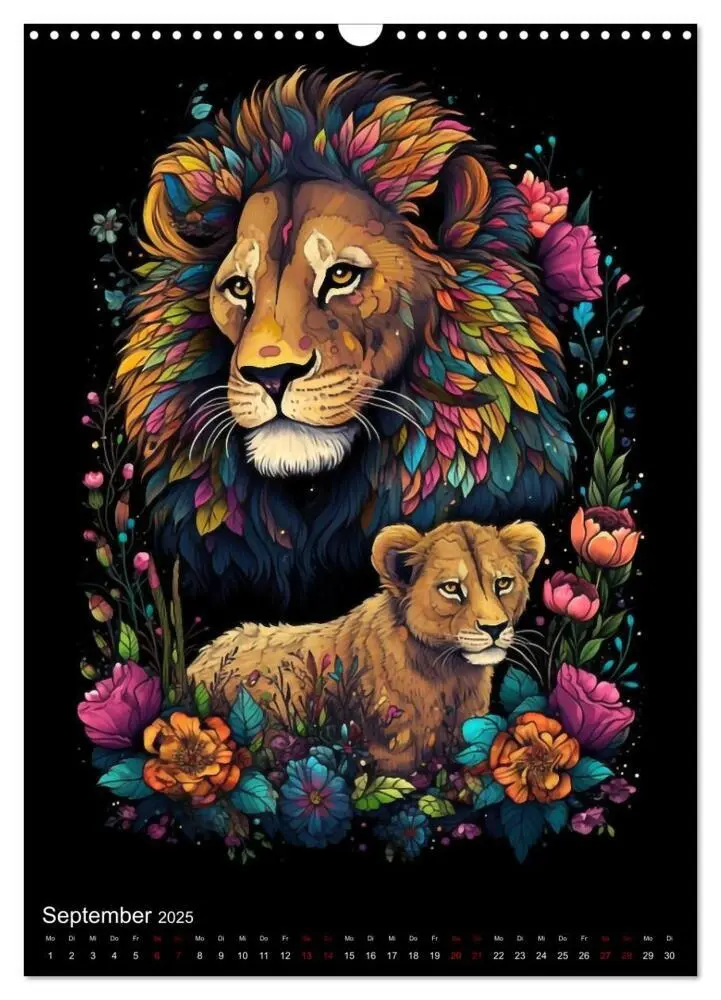Bild: 9783435872206 | Afrikanische Tierfamilien (Wandkalender 2025 DIN A3 hoch), CALVENDO...