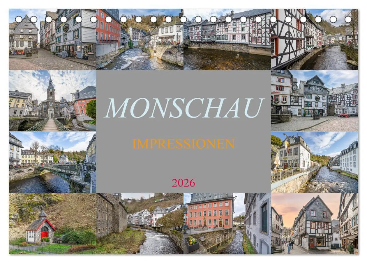 Cover: 9783457412206 | Monschau Impressionen (Tischkalender 2026 DIN A5 quer), CALVENDO...