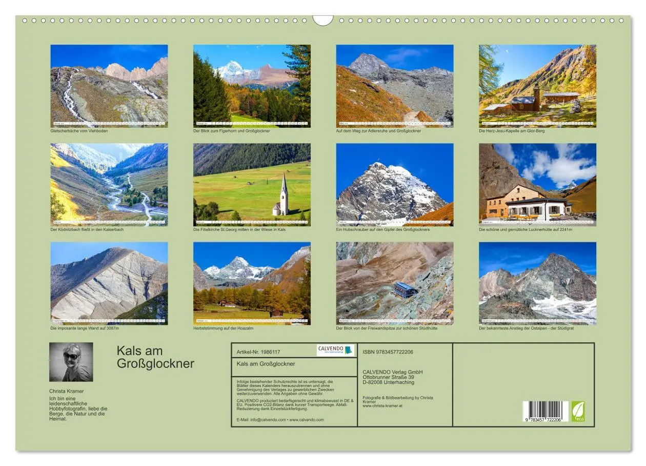 Bild: 9783457722206 | Kals am Großglockner (Wandkalender 2026 DIN A2 quer), CALVENDO...