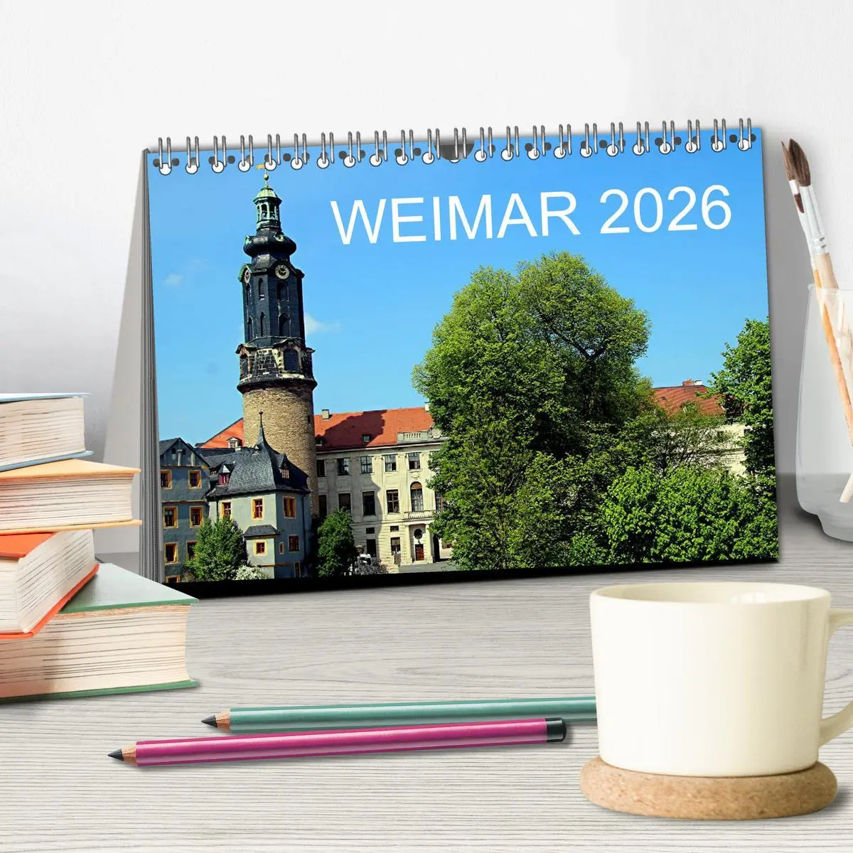 Bild: 9783516122206 | Weimar 2026 (Tischkalender 2026 DIN A5 quer), CALVENDO Monatskalender