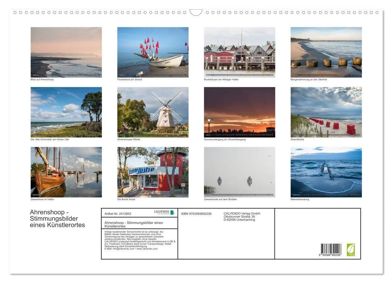 Bild: 9783569692206 | Ahrenshoop - Stimmungsbilder eines Künstlerortes (Wandkalender 2027...