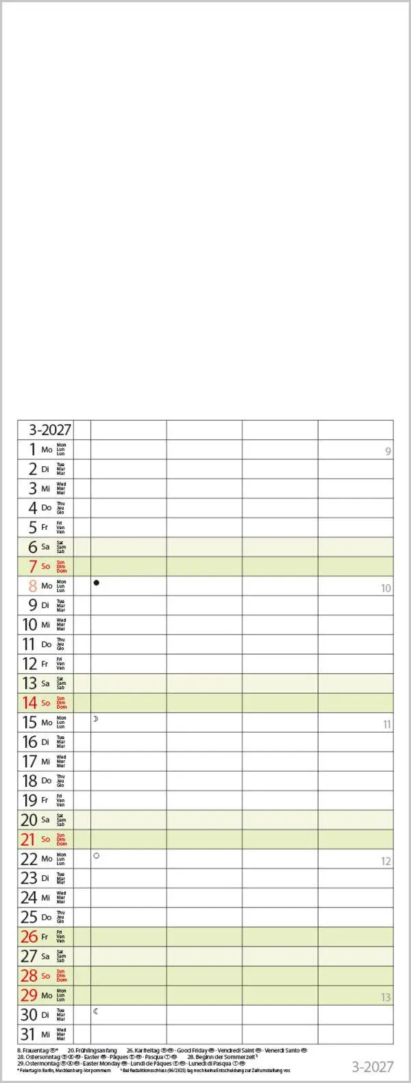 Bild: 9783819302206 | Foto-Malen-Basteln Familientimer 2027 | Verlag Korsch | Kalender
