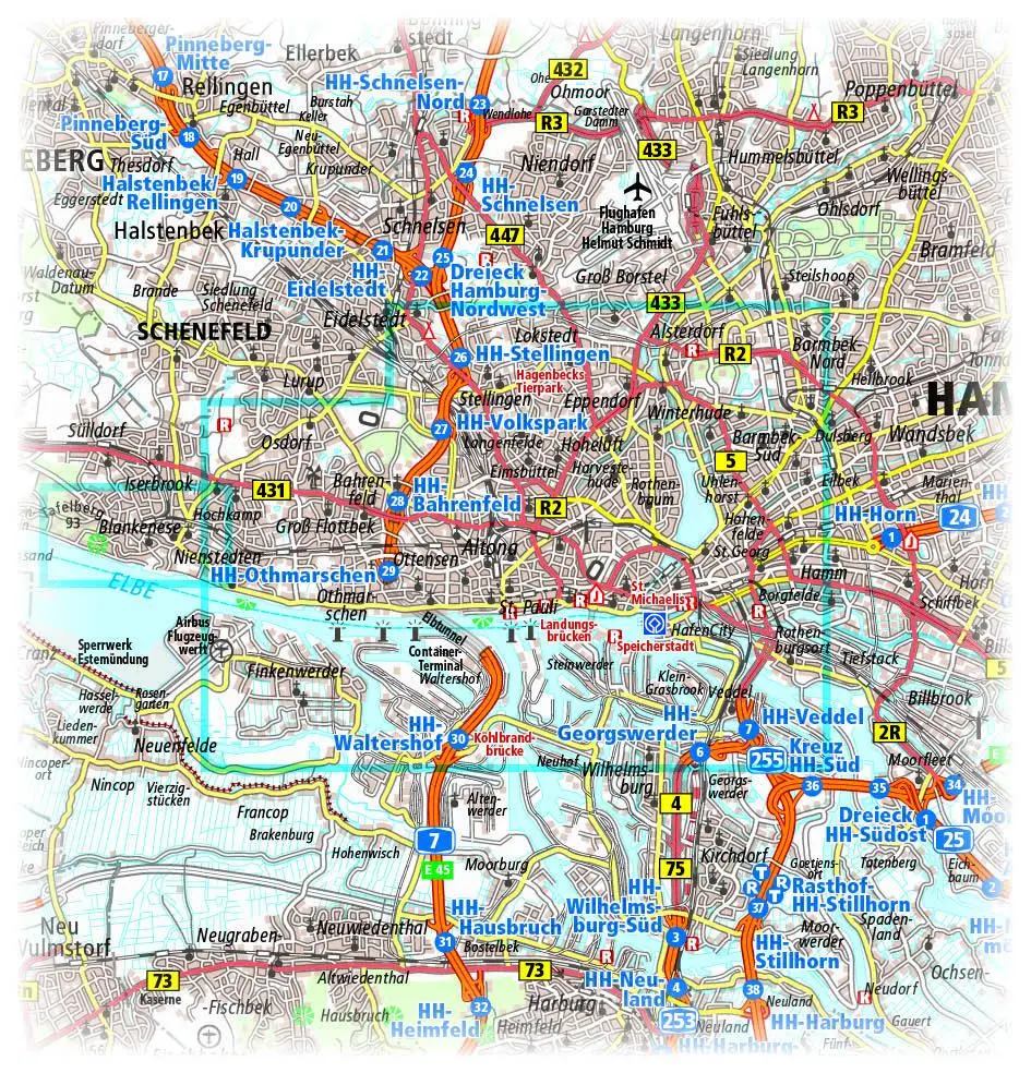 Bild: 9783961322206 | Hamburg. Stadtplan 1:18 000 | (Land-)Karte | Stadtplan (PUBLICPRESS)