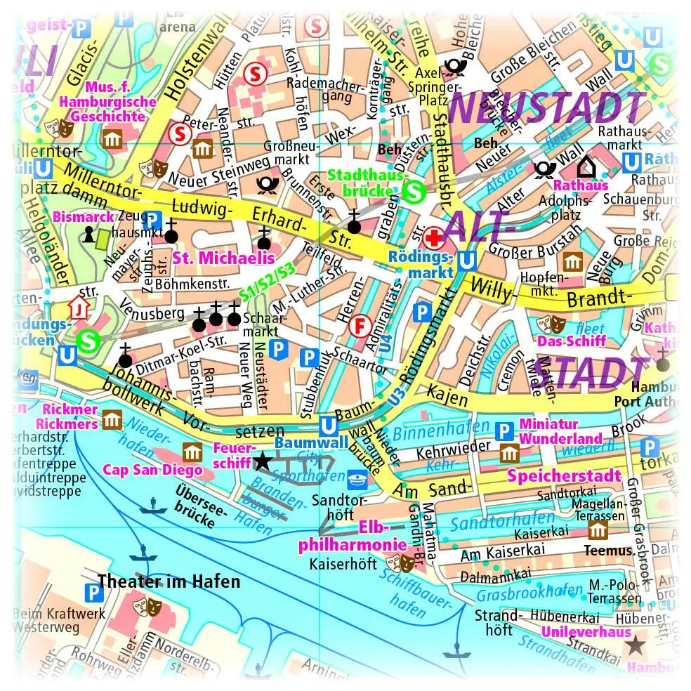 Bild: 9783961322206 | Hamburg. Stadtplan 1:18 000 | (Land-)Karte | Stadtplan (PUBLICPRESS)