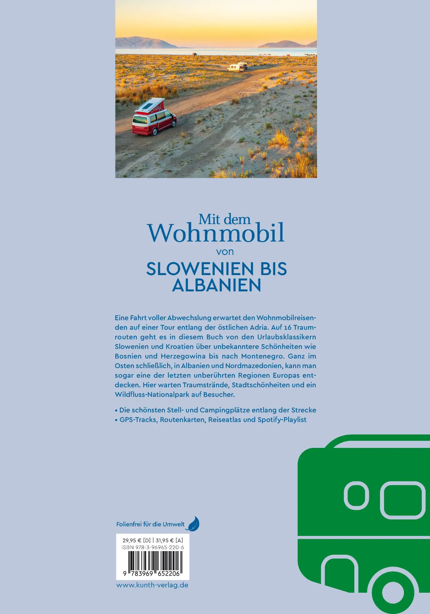 Rückseite: 9783969652206 | KUNTH Mit dem Wohnmobil von Slowenien bis Albanien | Unterwegs Zuhause