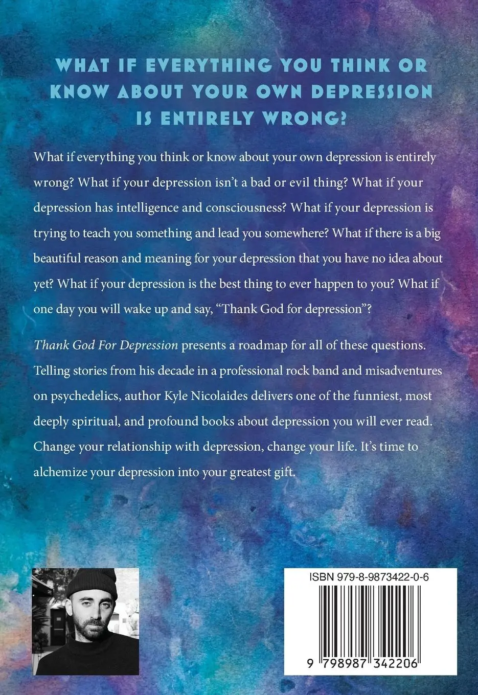 Rückseite: 9798987342206 | Thank God For Depression | Kyle Nicolaides | Taschenbuch | Englisch