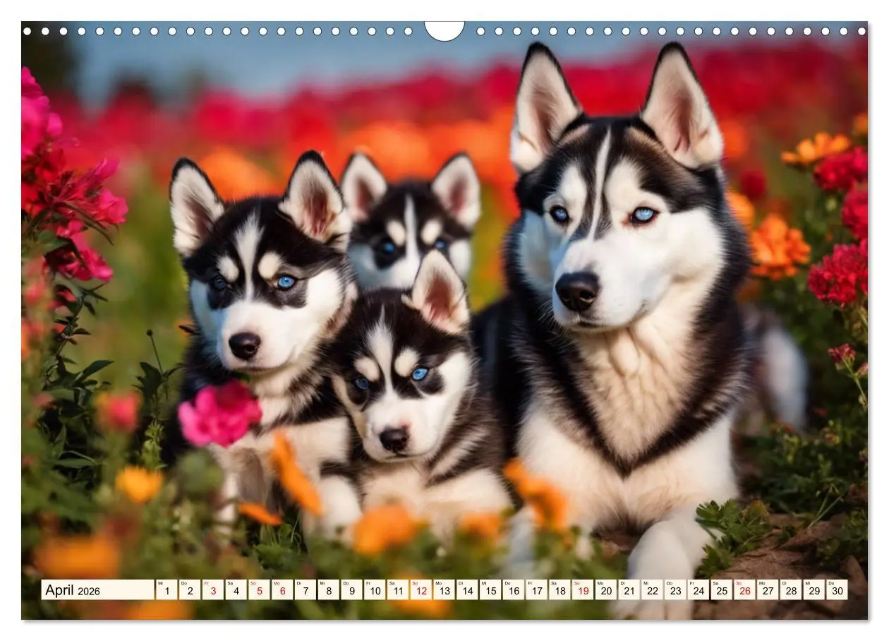 Bild: 9783457402306 | Siberian Huskies - die Extremsportler (Wandkalender 2026 DIN A3...