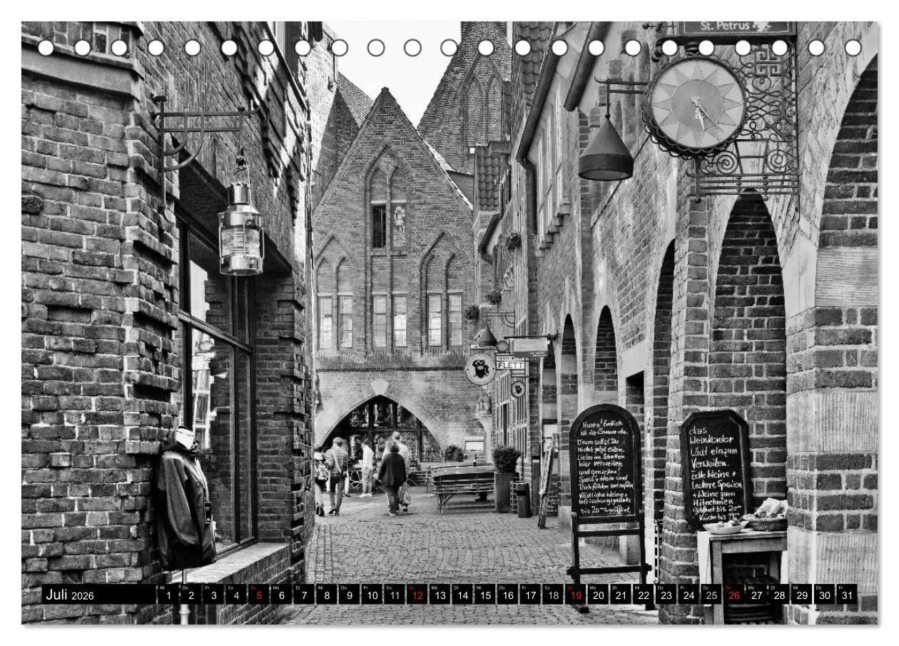 Bild: 9783516042306 | Historisches Bremen (Tischkalender 2026 DIN A5 quer), CALVENDO...