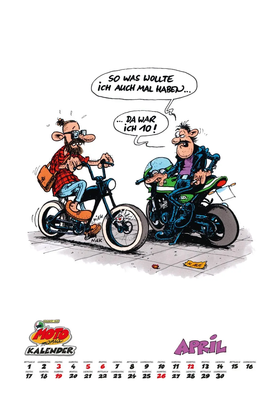 Bild: 9783830322306 | MOTOmania Kalender 2026: Monatskalender im Großformat | Holger Aue