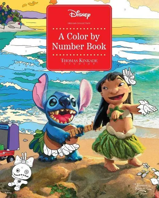 Disney Dreams Collection Thomas Kinkade Studios A Color by Number Book