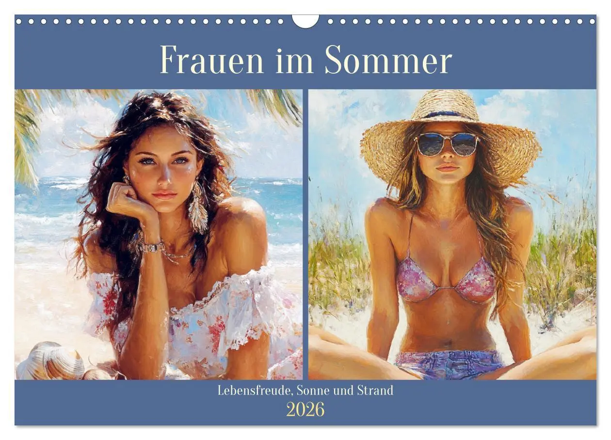 Cover: 9783457322406 | Frauen im Sommer. Lebensfreude, Sonne und Strand (Wandkalender 2026...