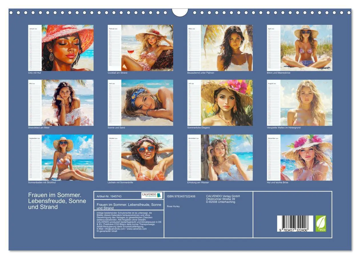 Bild: 9783457322406 | Frauen im Sommer. Lebensfreude, Sonne und Strand (Wandkalender 2026...