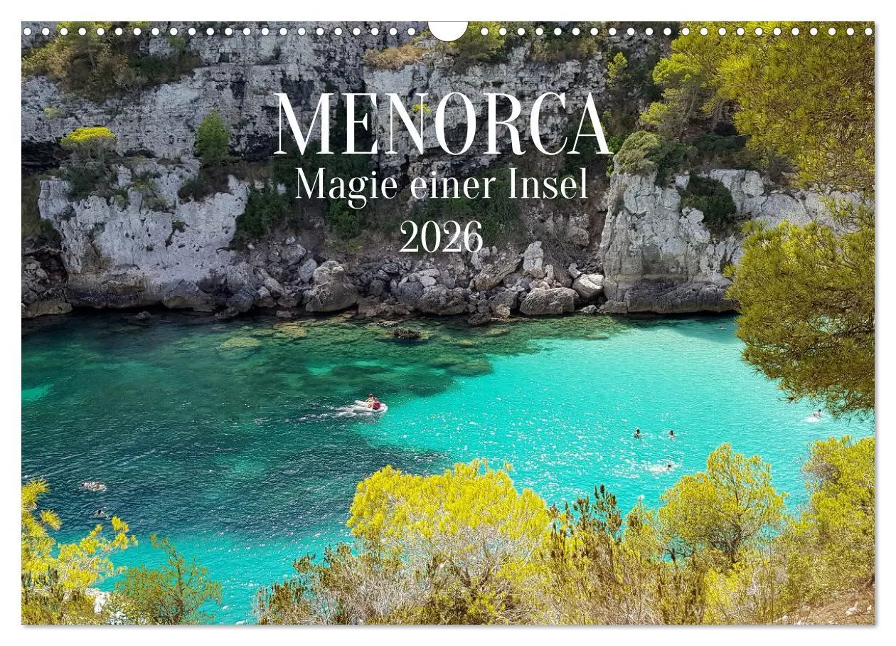 Cover: 9783457632406 | MENORCA Magie einer Insel (Wandkalender 2026 DIN A3 quer), CALVENDO...