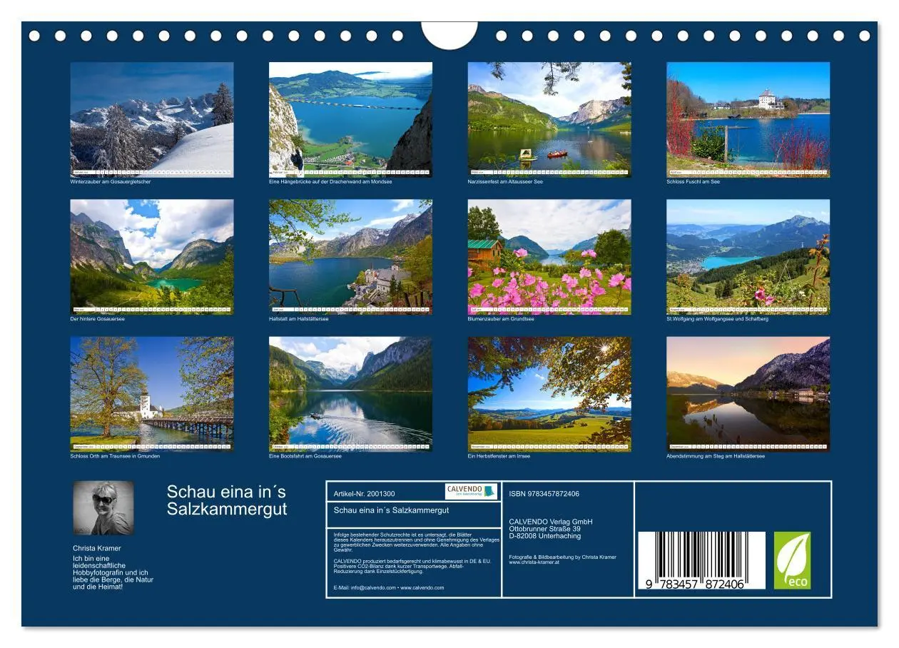 Bild: 9783457872406 | Schau eina in´s Salzkammergut (Wandkalender 2026 DIN A4 quer),...