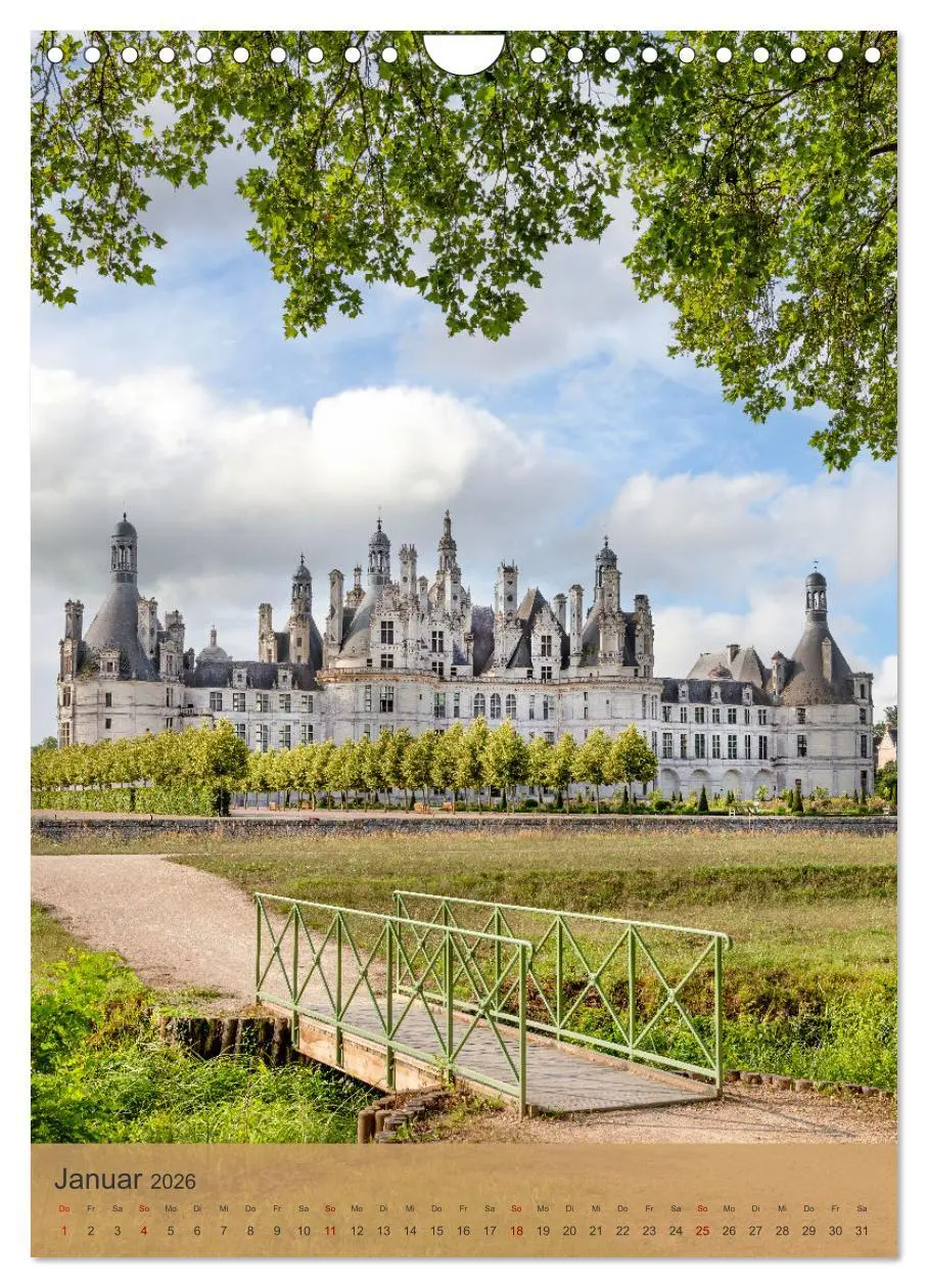 Bild: 9783516272406 | Die Schlösser im Loiretal (Wandkalender 2026 DIN A4 hoch), CALVENDO...