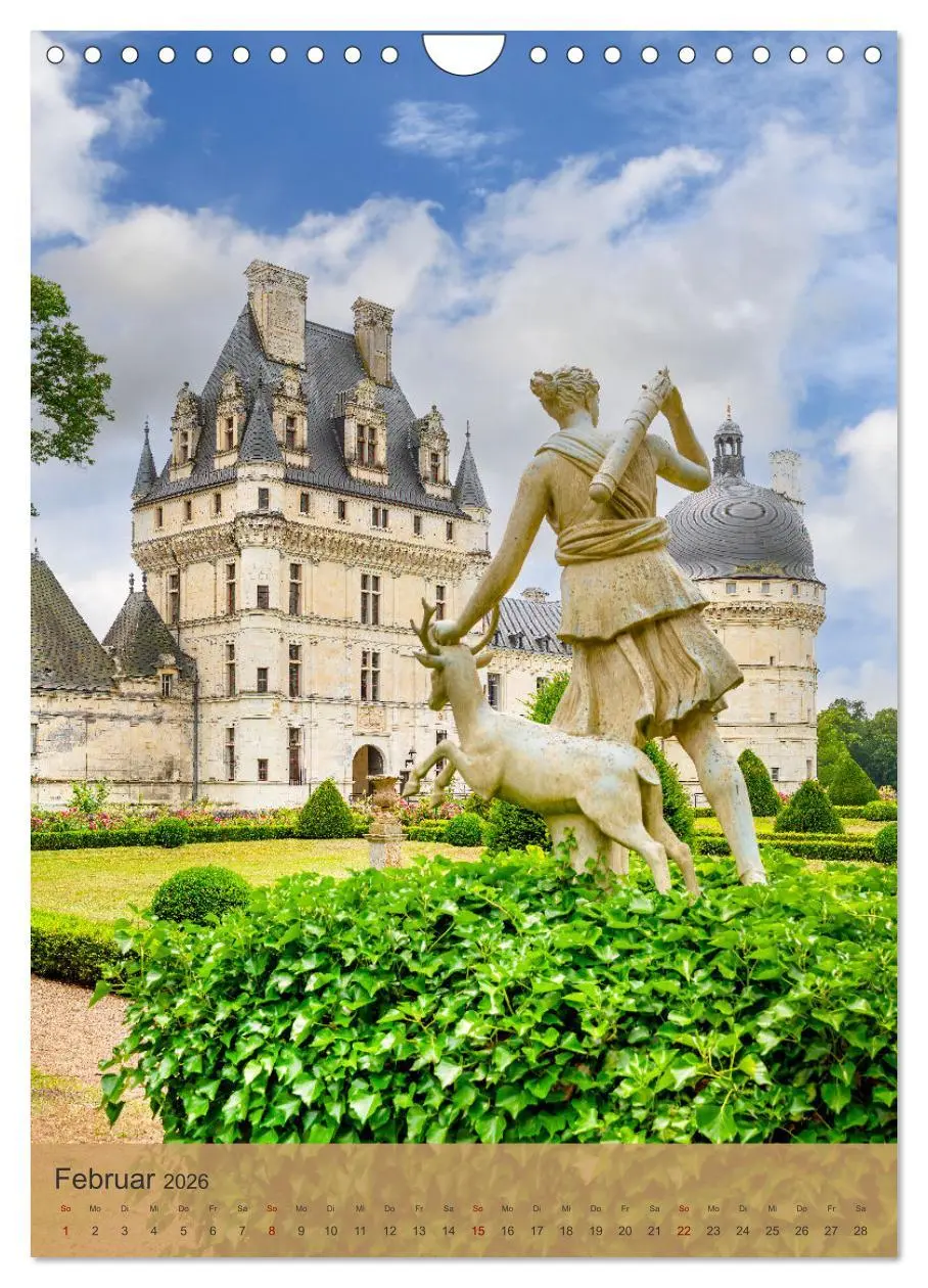 Bild: 9783516272406 | Die Schlösser im Loiretal (Wandkalender 2026 DIN A4 hoch), CALVENDO...