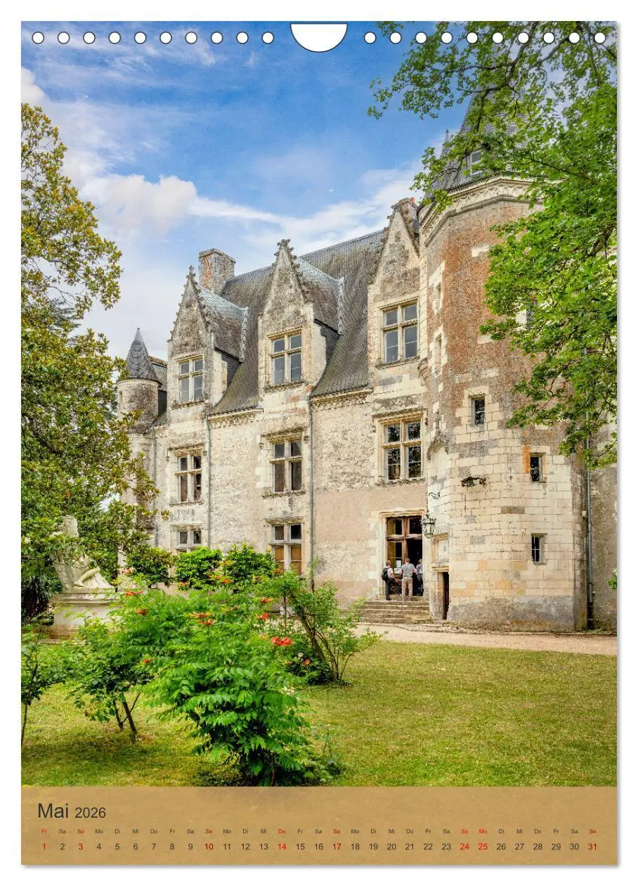 Bild: 9783516272406 | Die Schlösser im Loiretal (Wandkalender 2026 DIN A4 hoch), CALVENDO...