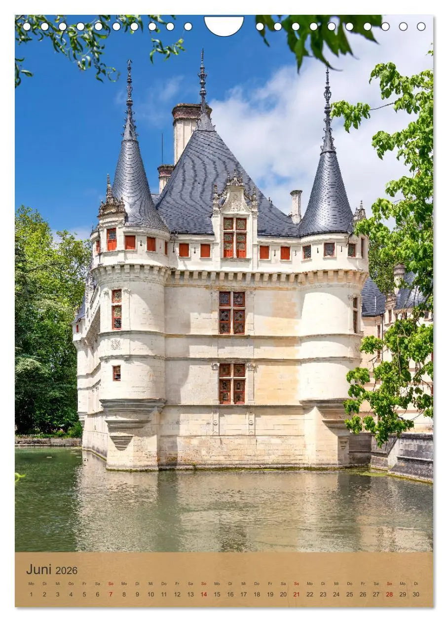 Bild: 9783516272406 | Die Schlösser im Loiretal (Wandkalender 2026 DIN A4 hoch), CALVENDO...