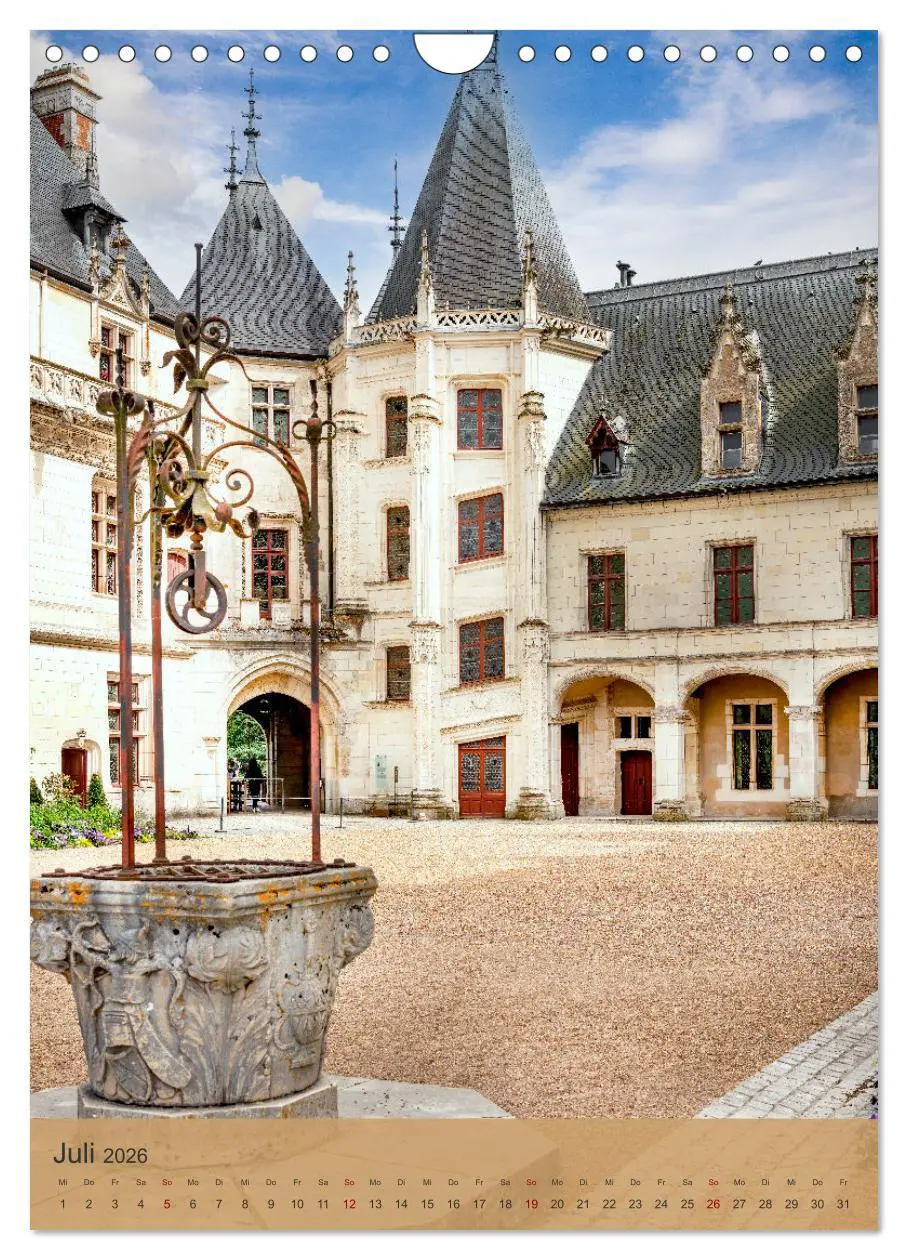 Bild: 9783516272406 | Die Schlösser im Loiretal (Wandkalender 2026 DIN A4 hoch), CALVENDO...