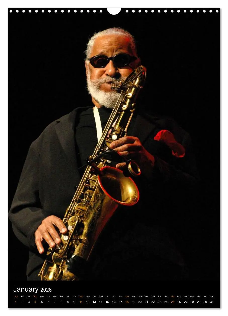 Bild: 9783516582406 | Jazz Saxophonists 2026 (Wall Calendar 2026 DIN A3 portrait),...