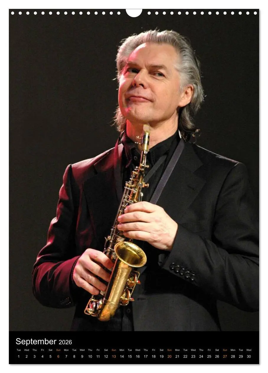 Bild: 9783516582406 | Jazz Saxophonists 2026 (Wall Calendar 2026 DIN A3 portrait),...