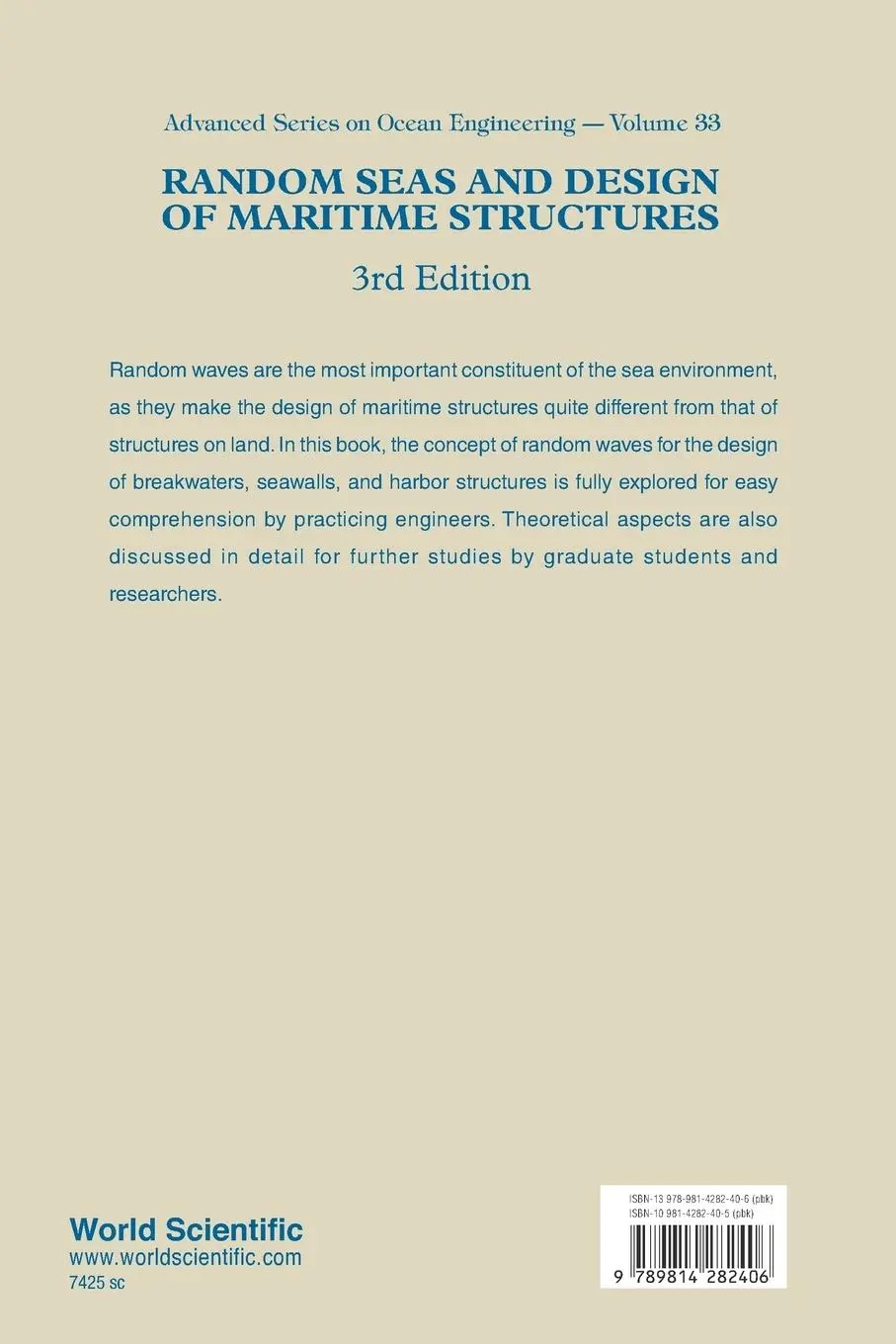Rückseite: 9789814282406 | RANDOM SEAS &amp; DESIGN OF...3E(V33) | Yoshimi Goda | Taschenbuch | 2010