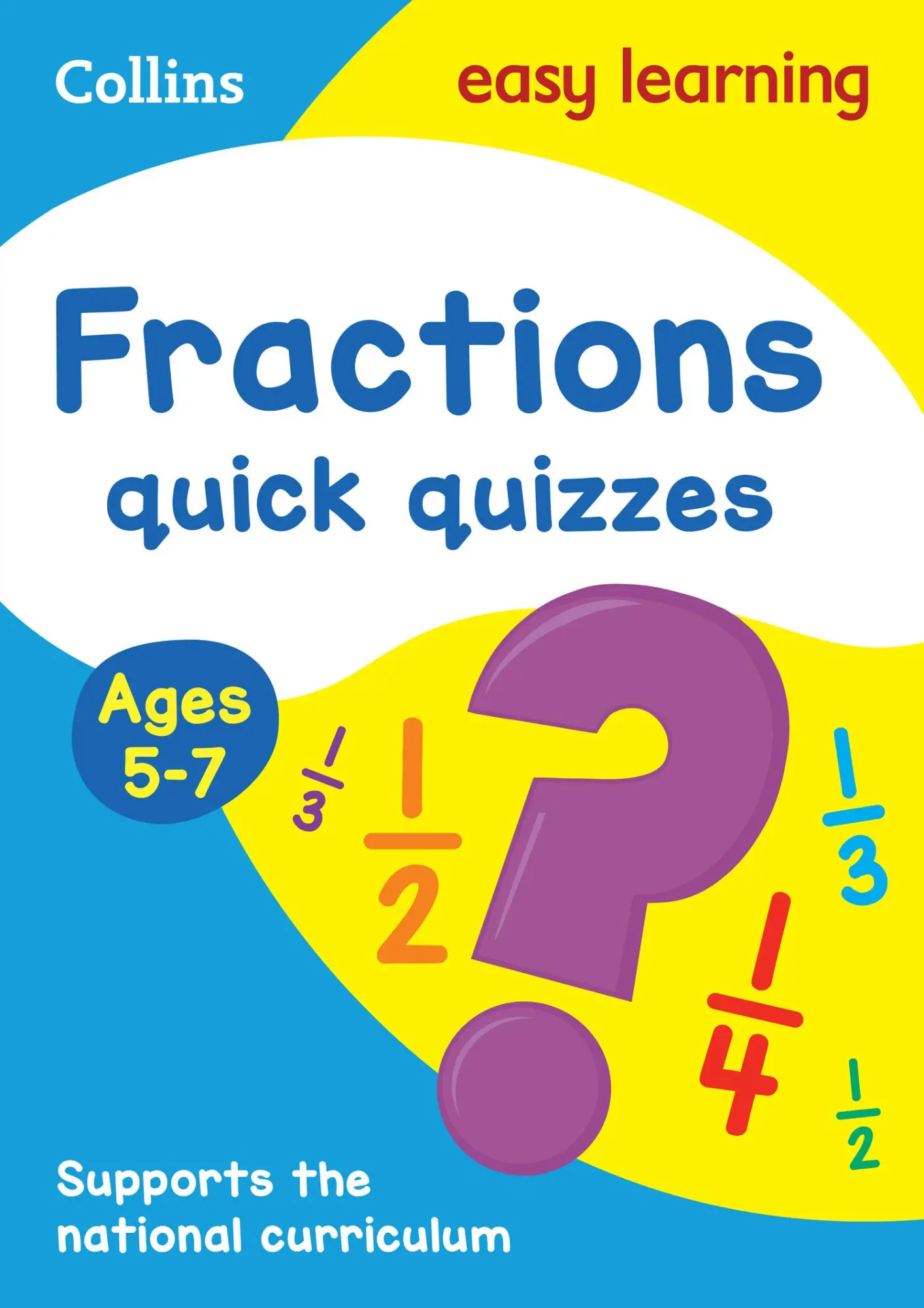 Cover: 9780008212506 | Fractions Quick Quizzes Ages 5-7 | Ideal for Home Learning | Learning