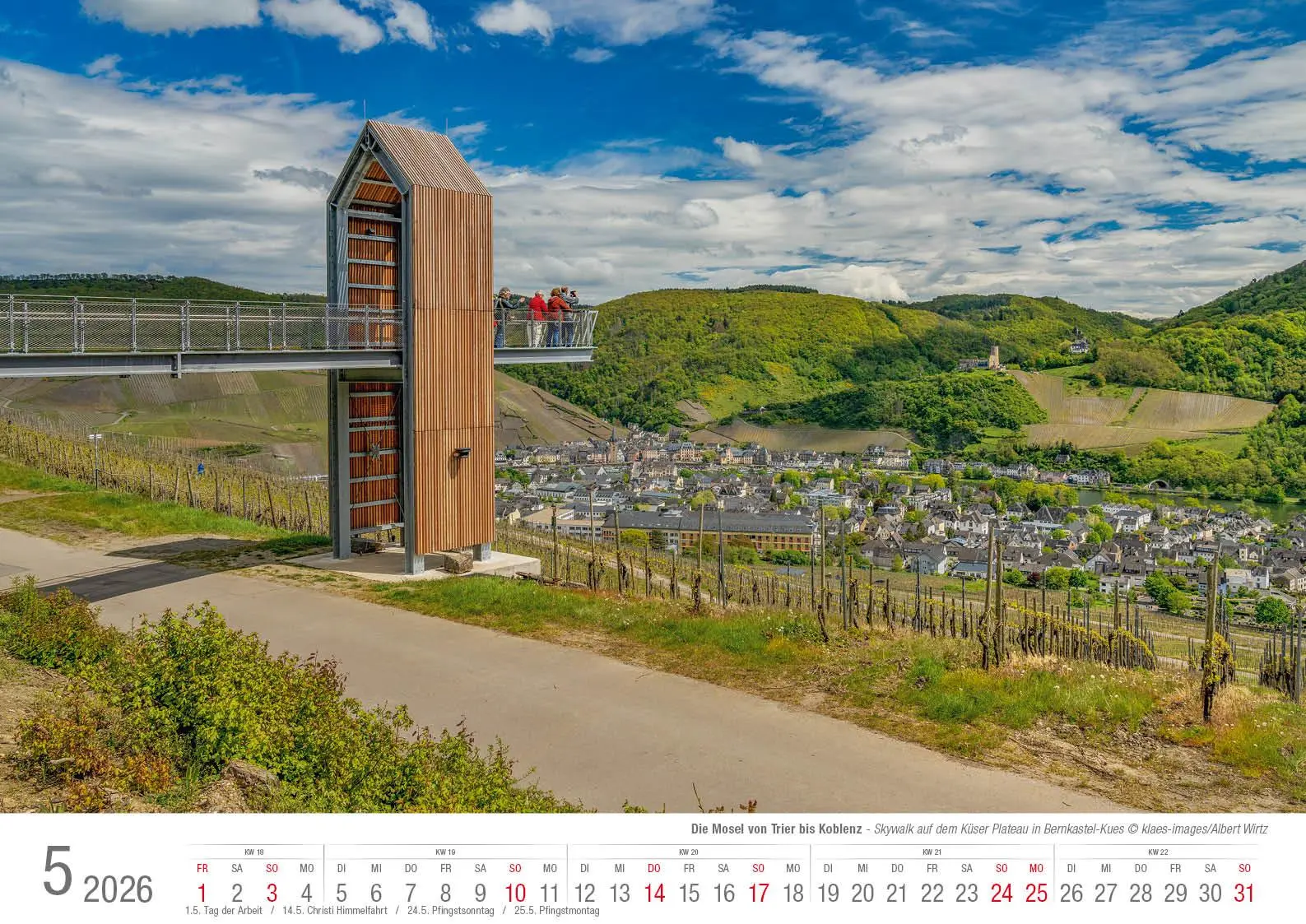Bild: 9783965352506 | Die Mosel von Trier bis Koblenz 2026 Bildkalender A3 Spiralbindung
