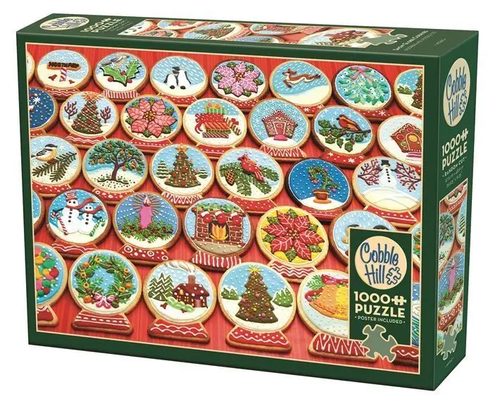 Cover: 625012402606 | COBBLE HILL PUZZLES - Schneekugel Plätzchen 1000 Teile | Spiel | 2025