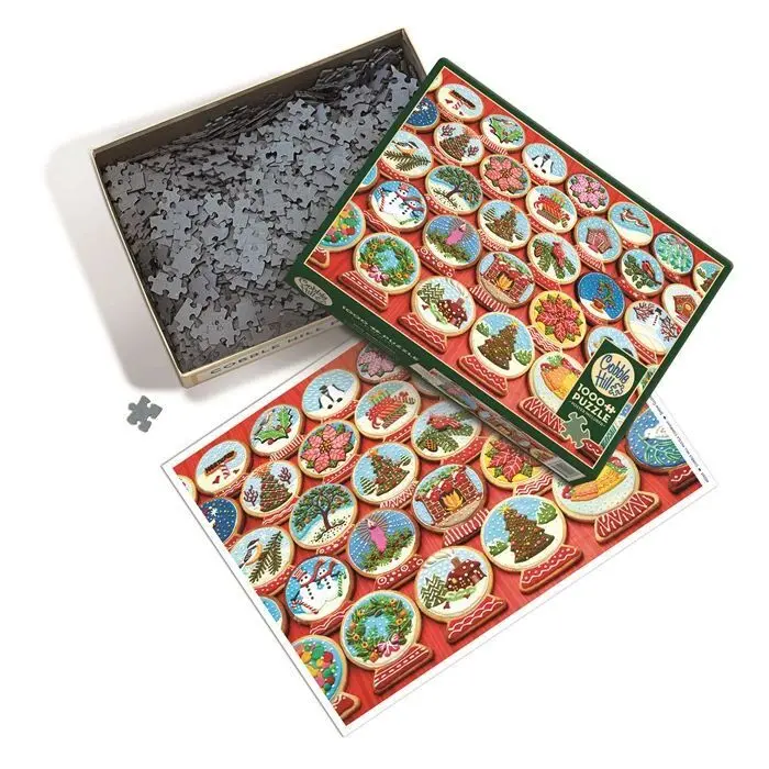 Bild: 625012402606 | COBBLE HILL PUZZLES - Schneekugel Plätzchen 1000 Teile | Spiel | 2025