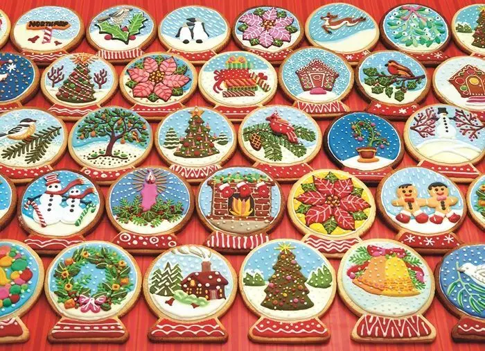 Bild: 625012402606 | COBBLE HILL PUZZLES - Schneekugel Plätzchen 1000 Teile | Spiel | 2025