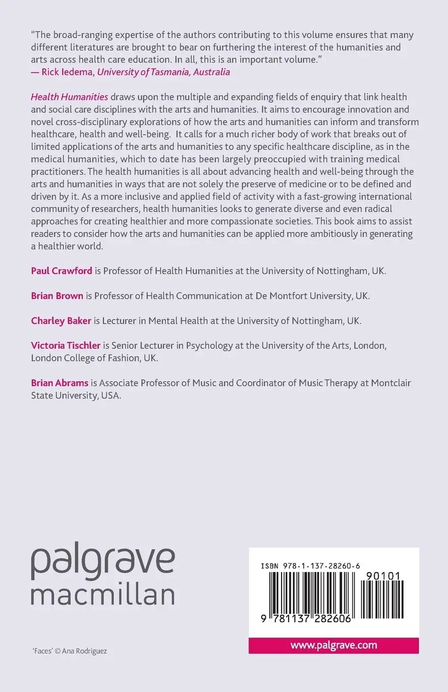 Rückseite: 9781137282606 | Health Humanities | P. Crawford (u. a.) | Taschenbuch | xi | Englisch