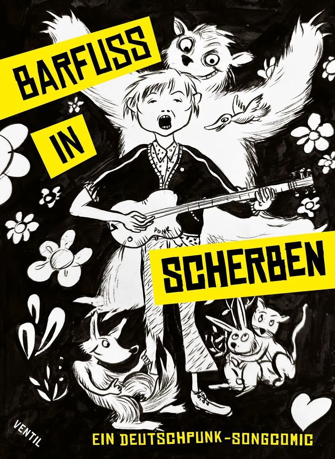 Cover: 9783955752606 | Barfuß in Scherben | Ein Deutschpunk-Songcomic | Engelmann (u. a.)