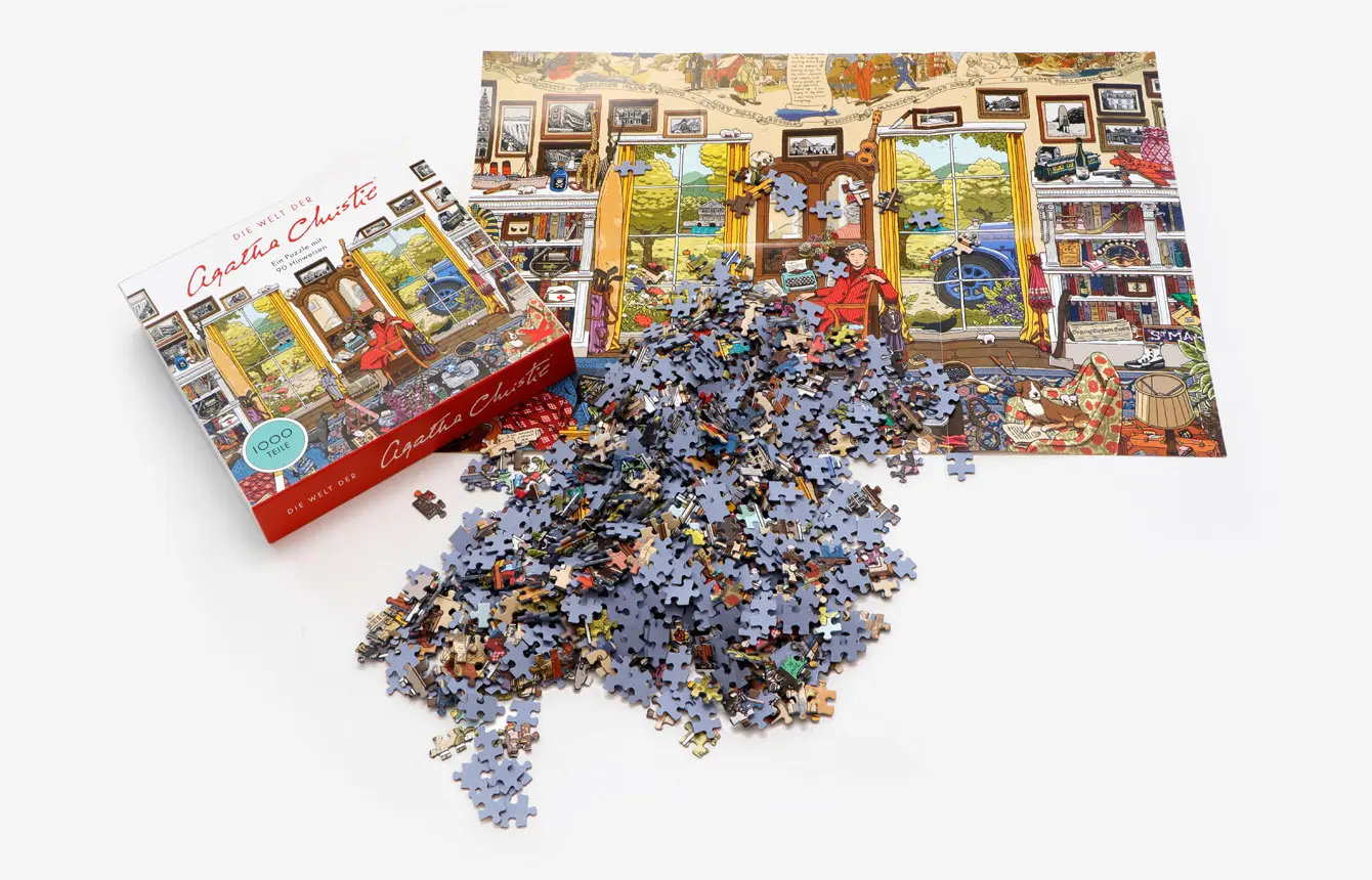 Bild: 9783962442606 | Die Welt der Agatha Christie | Ein 1000-Teile-Puzzle | Limited | Spiel