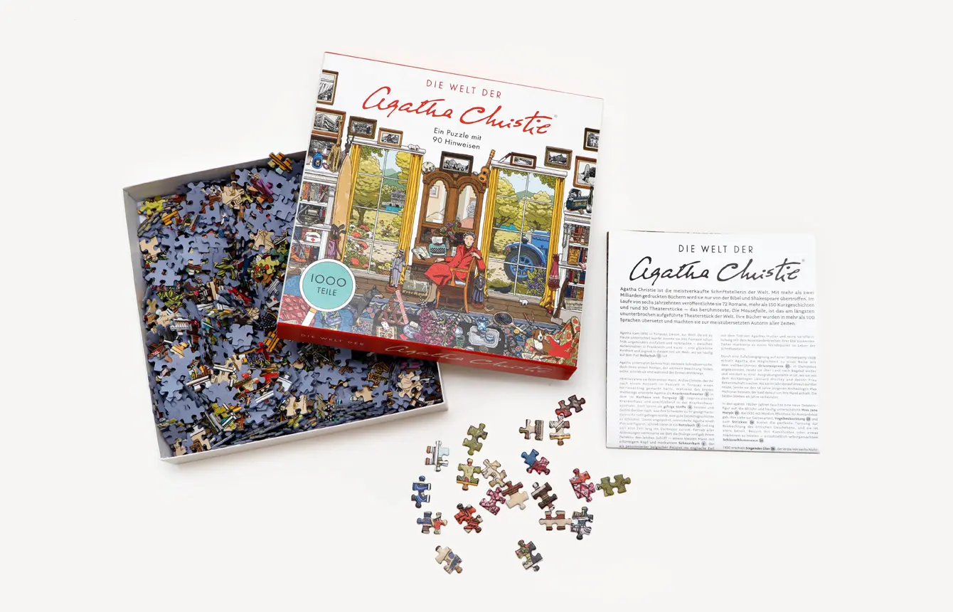 Bild: 9783962442606 | Die Welt der Agatha Christie | Ein 1000-Teile-Puzzle | Limited | Spiel
