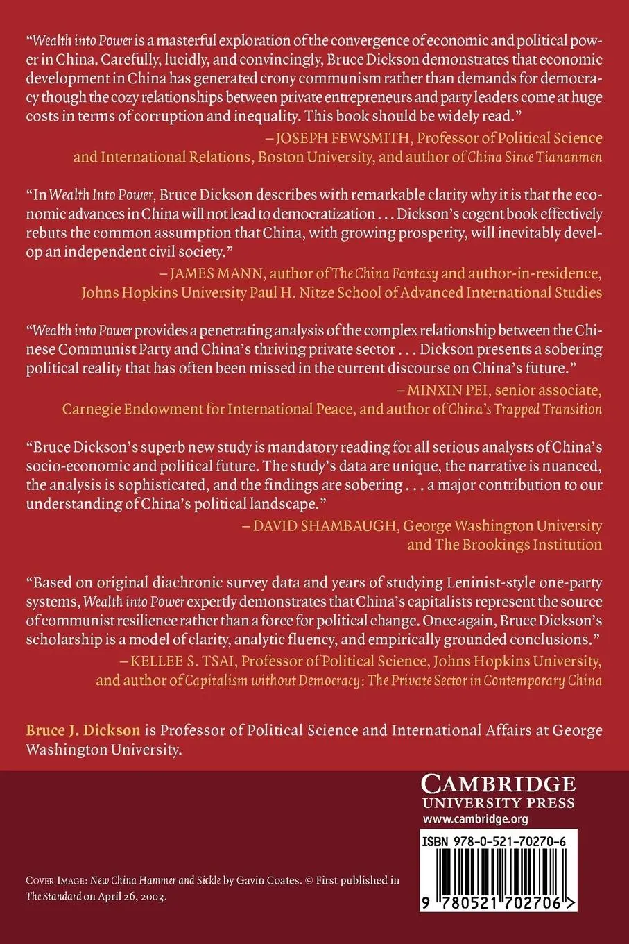 Rückseite: 9780521702706 | Wealth Into Power | Bruce J. Dickson | Taschenbuch | Englisch | 2008