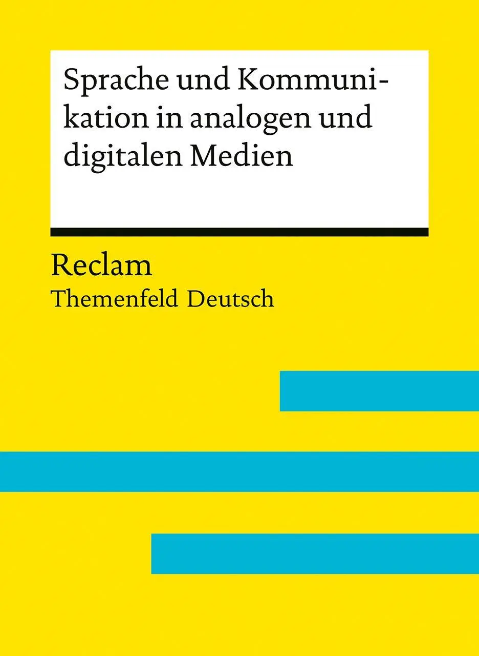 Cover: 9783150152706 | Sprache und Kommunikation in analogen und digitalen Medien | Buch