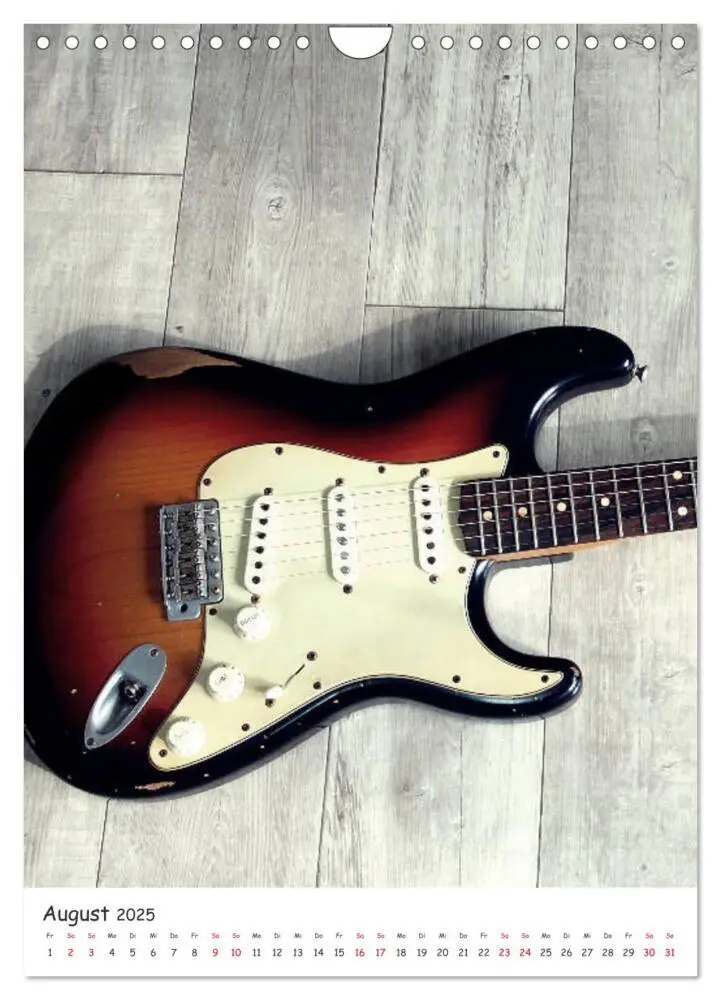 Bild: 9783435992706 | Gitarren Show-Up (Wandkalender 2025 DIN A4 hoch), CALVENDO...