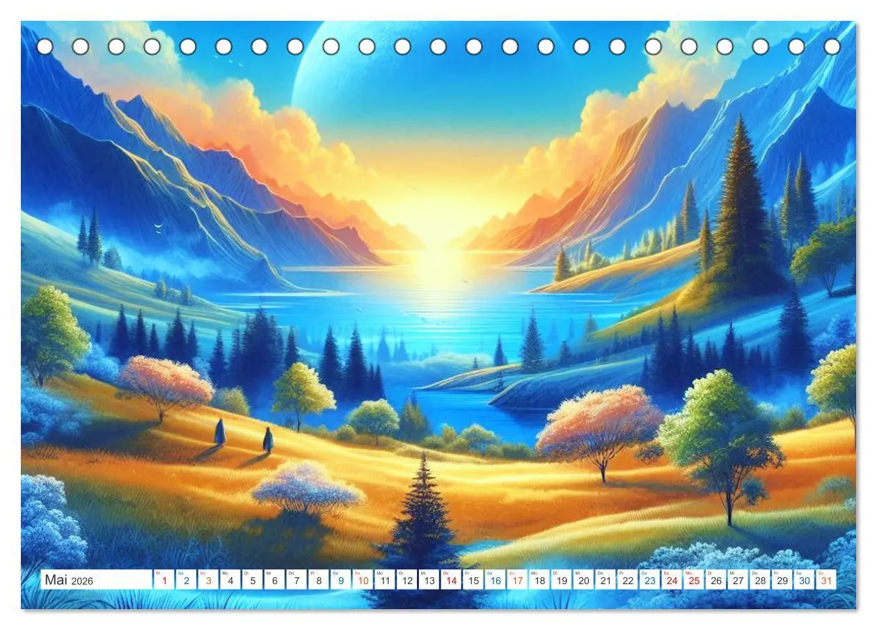 Bild: 9783457392706 | Futurplaneten (Tischkalender 2026 DIN A5 quer), CALVENDO...