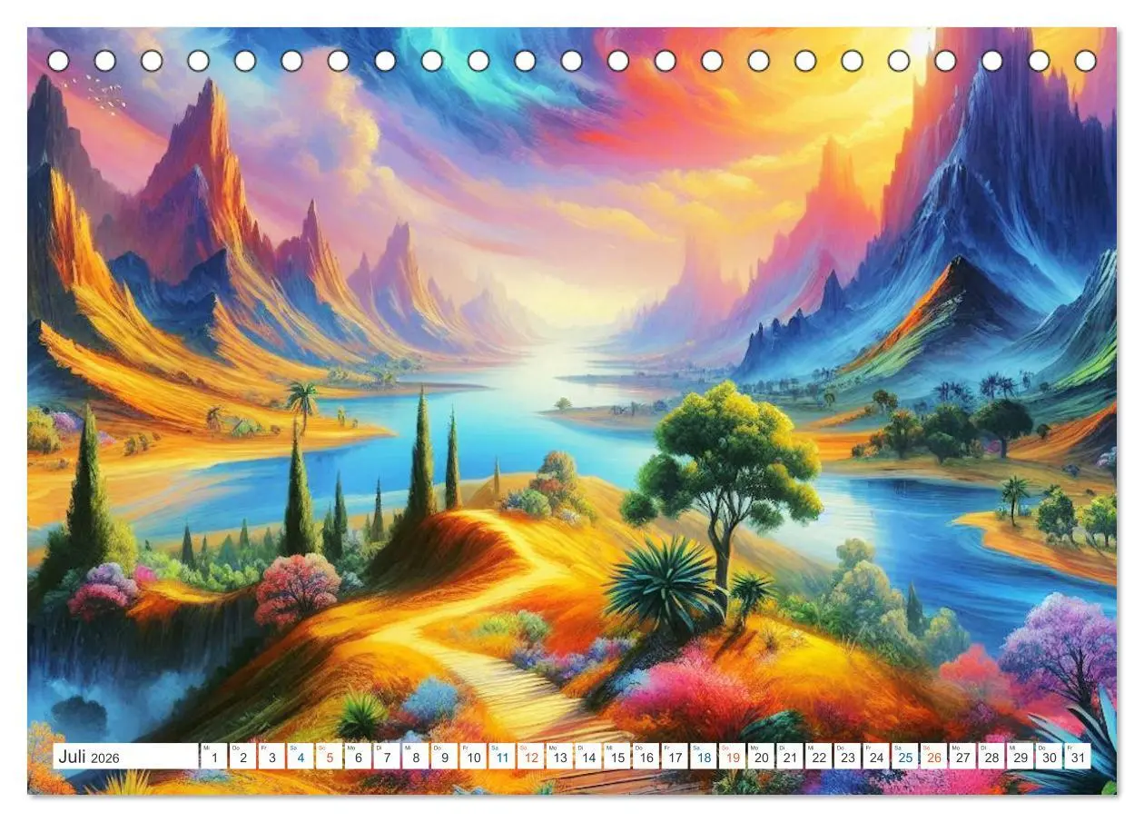Bild: 9783457392706 | Futurplaneten (Tischkalender 2026 DIN A5 quer), CALVENDO...