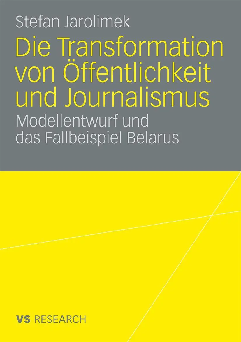 Cover: 9783531162706 | Die Transformation von Öffentlichkeit und Journalismus | Jarolimek